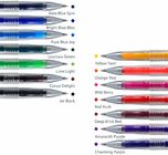 ปากกาเจลลบได้หลายสีพร้อมหัวปากกา 0.5 มม. 0.7 มม