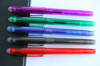 ปากกาเจลลบได้ปลอดสารพิษคละสีพร้อมฝาปิดแบบดึง