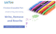 ปากกาแรงเสียดทานพลาสติกไวต่อความร้อน 12 สี 0.5 สีดำสีน้ำเงิน