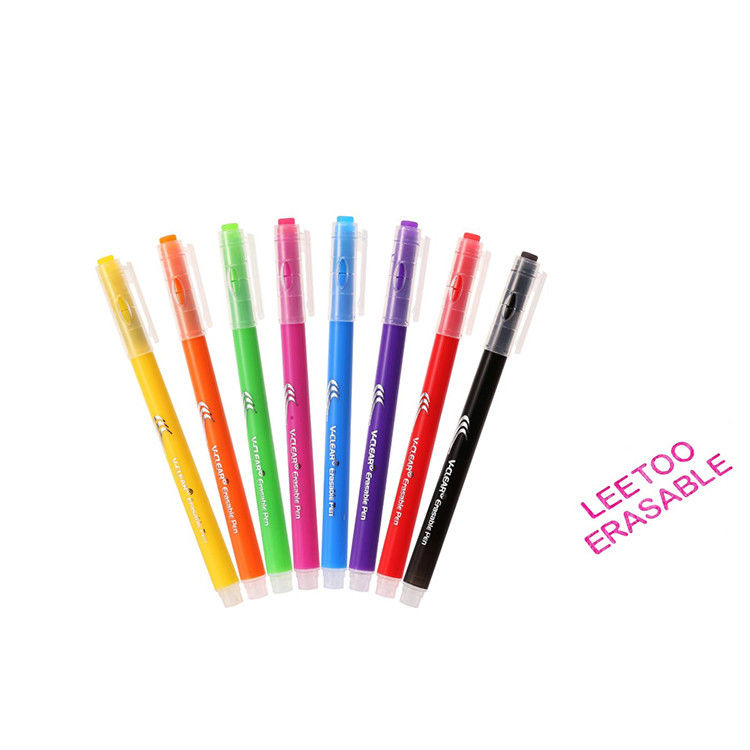 โลโก้ที่กำหนดเองการเขียนที่ราบรื่นปลอดสารพิษ Theromo Senstive Erasable ปากกาหมึกเจลด้วยสีคละ